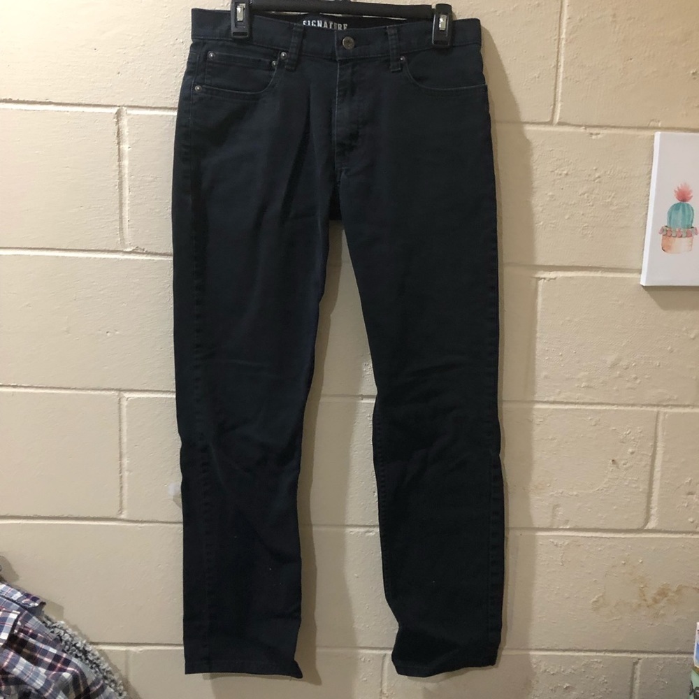 Signature By Levi Strauss Black Skinny Jeans Size 12